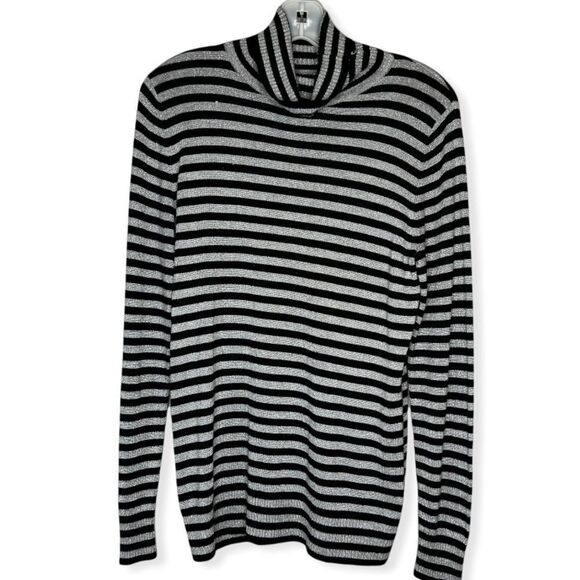 Joseph A Striped Turtleneck Sweater‎ - Picture 1 of 7